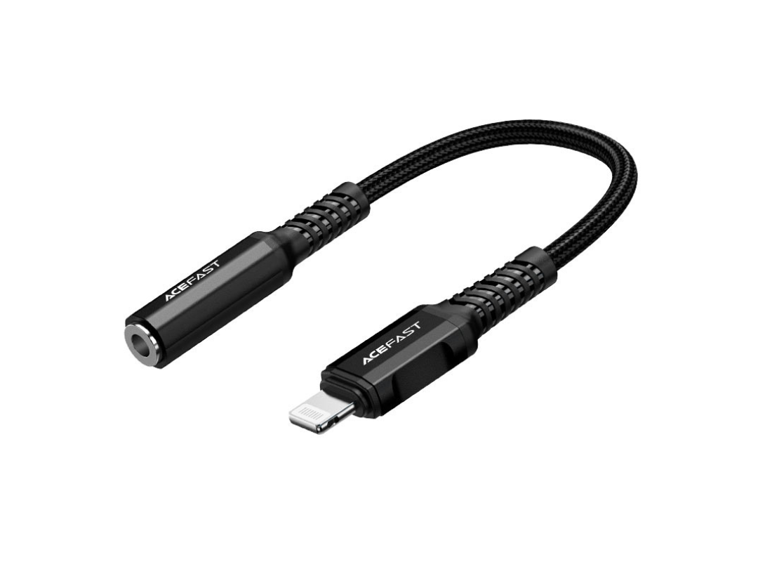 ACEFAST C1-05 Lightning to 3.5mm Audio Cable, MFI Certified - 0.18m ACEFAST C1-05 Lightning to 3.5mm Audio Cable, MFI Certified - 0.18m